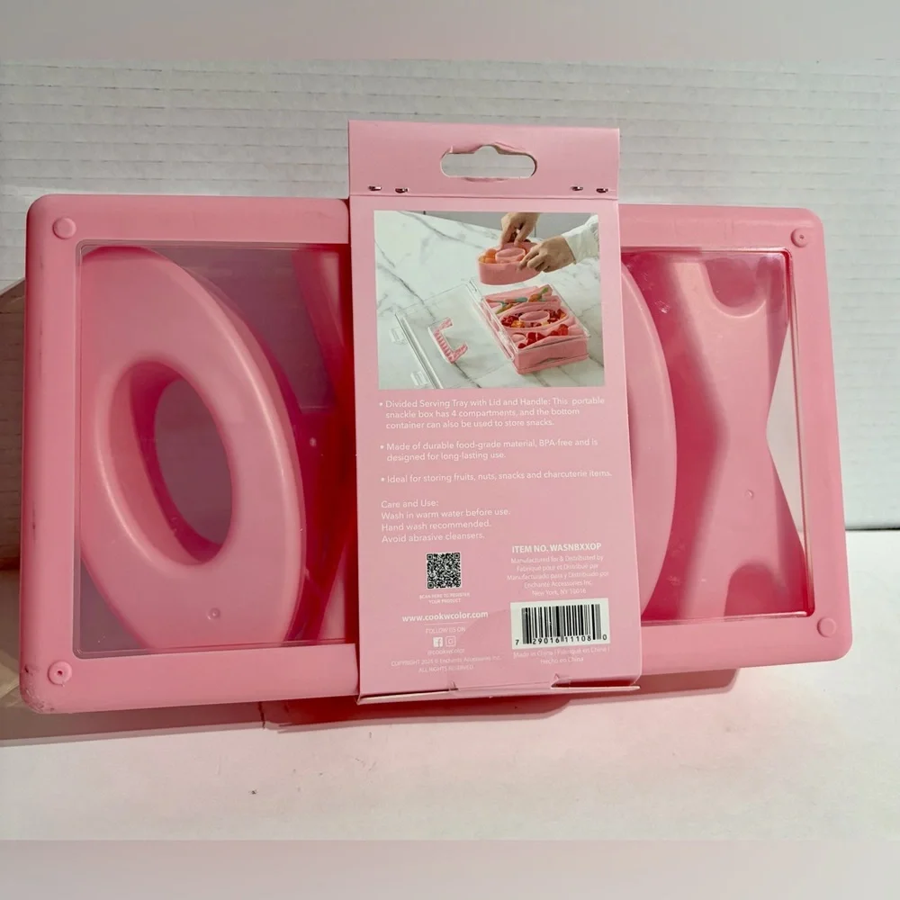 XOXO Snackle Snack Box Cook With Color CMC Pink Hug Kiss Valentines Limited NEW